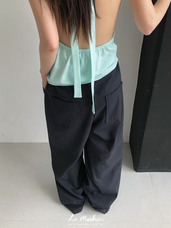 掛脖垂領美背背心